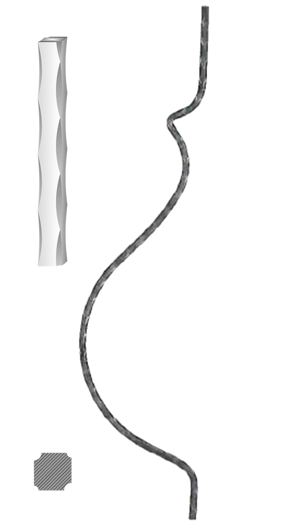 Tyč 12 x 12 mm, 900 x 210 mm