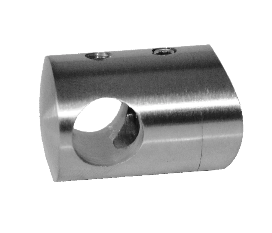 Držák tyče ø 12 mm na trubku ø 42,4 mm, broušená AISI 304