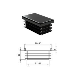 Krytka plastová 30 x 50 mm - slide 0