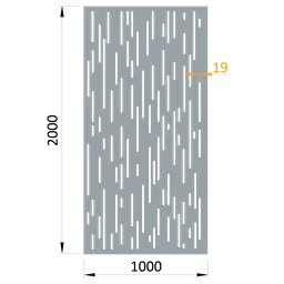 Poškodený Al plech, vzor 8312, 1000 x 2000 x 3 mm