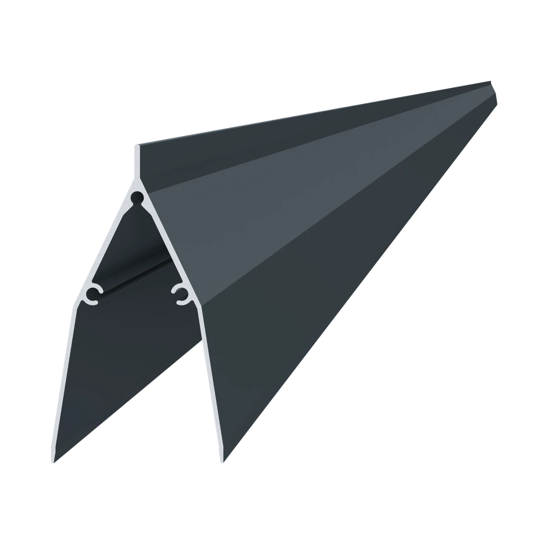 Al profil 86 x 46 x 2000 mm, lak so štruktúrou RAL 7016