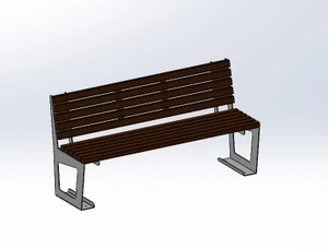 Rám pre lavičku, laserom vypalovaný, hrúbka 5 mm - slide 2