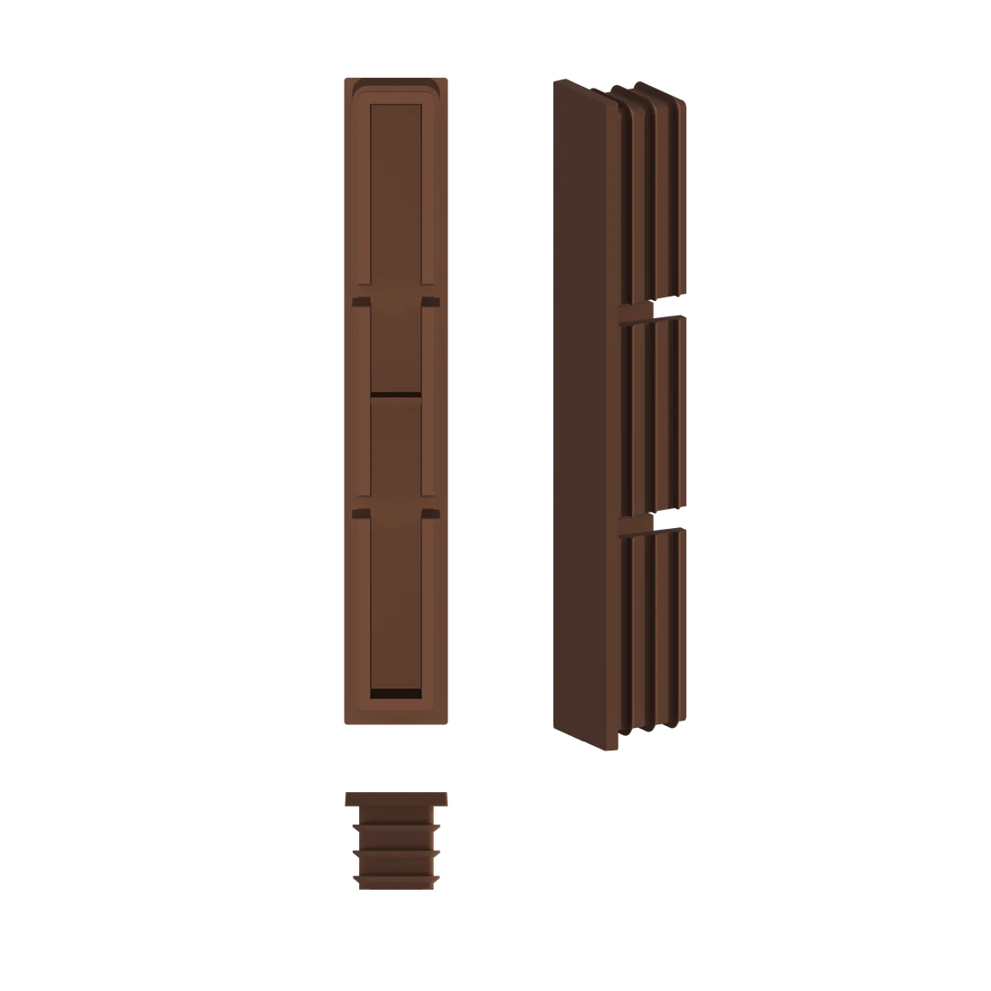 Plastová zátka k hliníkovej lamele 100 x 16 mm, RAL 8011