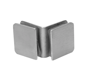 Svorka skla medzi sklá 90°, sklo 8 - 10 mm, AISI 304 - slide 2