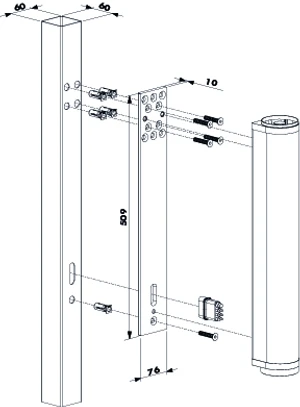 LOCINOX adaptér pro montáž pohonu VENUS - slide 4