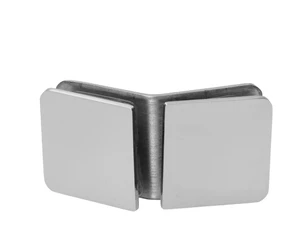 Svorka skla medzi sklá 135°, sklo 8 - 10 mm, AISI 304 - slide 2