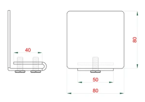 Samonos do 400 kg/5 m, profil 80 x 80 x 5 mm, Fe - slide 5