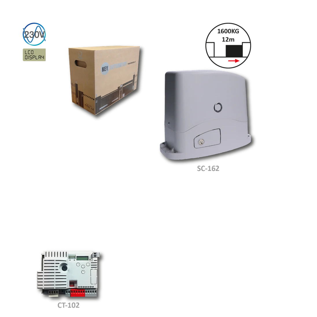 900SC162M TURBO160 pohon pre posuvnú bránu do 1600 kg