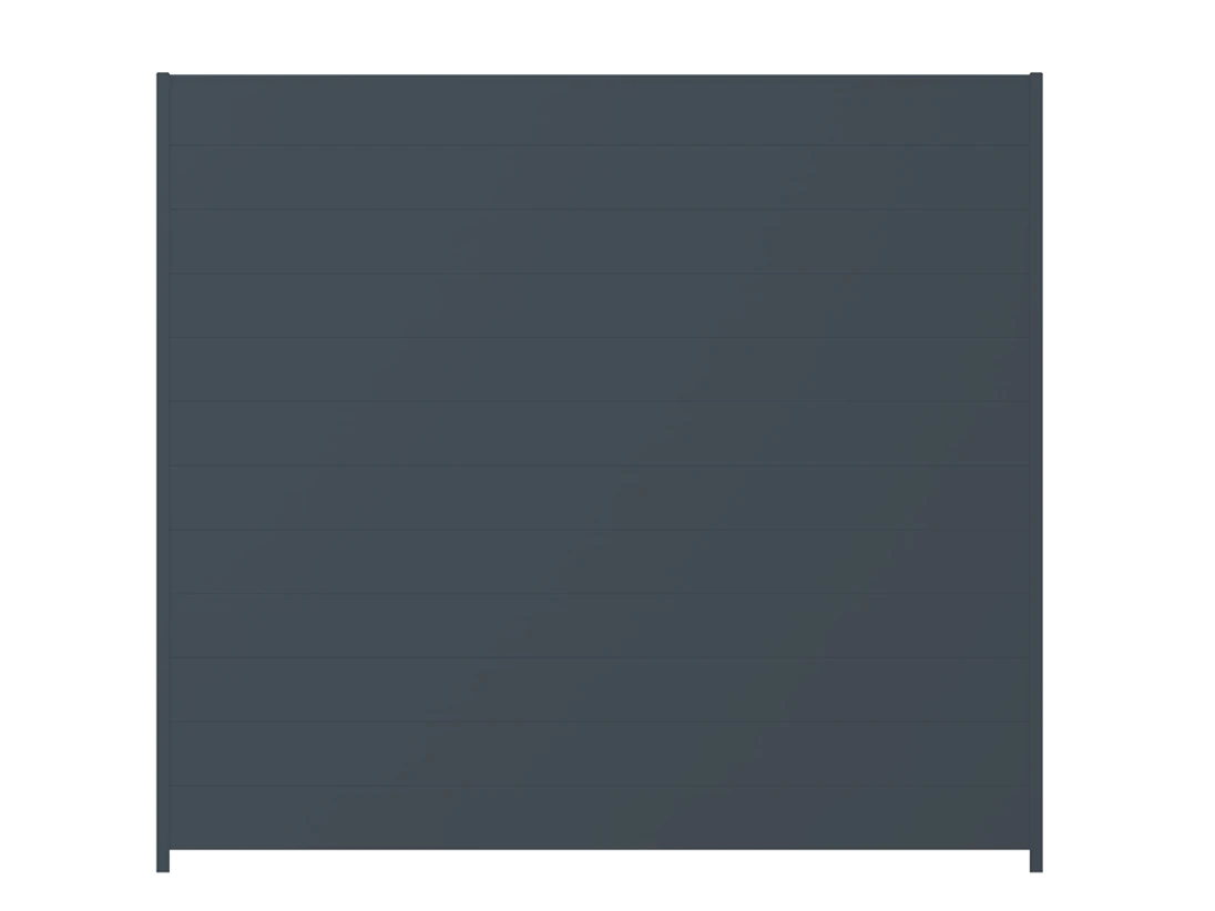 Plotové pole, hliníkové (U profil), šířkově nastavitelné, 2000 x 1800 mm