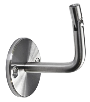 Držiak madla s kĺbom na stenu, brúsená nerez AISI 304 - slide 0