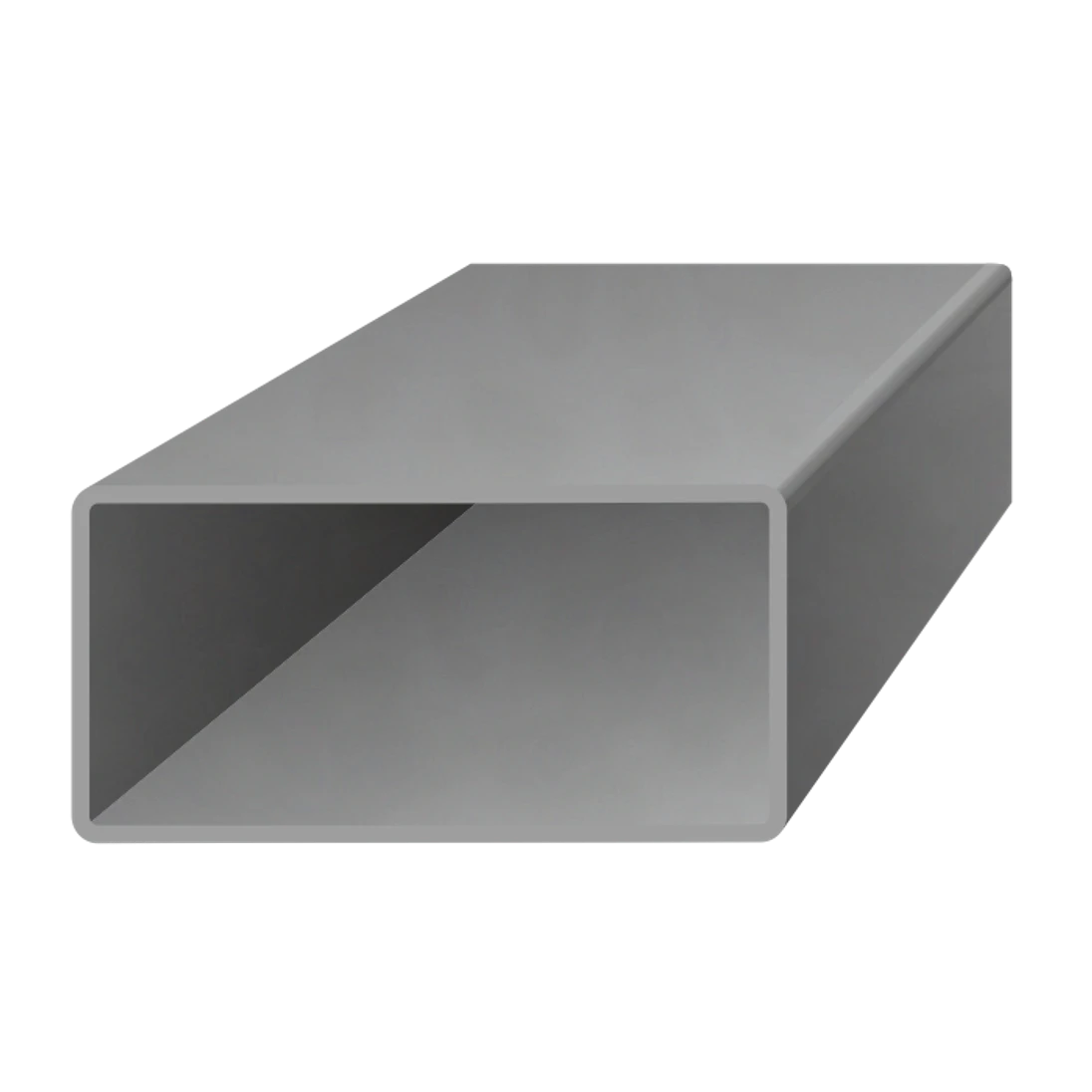 Uzavřený profil 60 x 40 x 2 x 6000 mm, černý S235, hladký