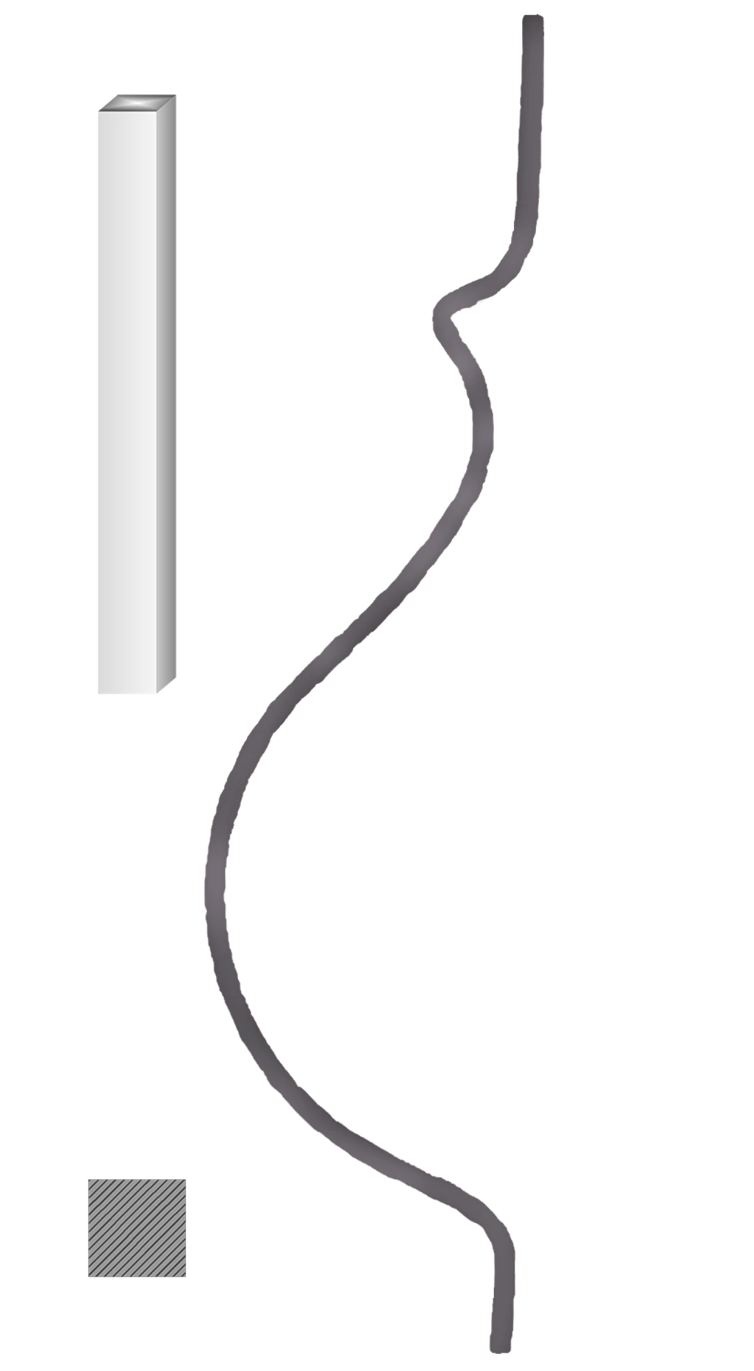 Tyč 12 x 12 mm, 900 x 220 mm