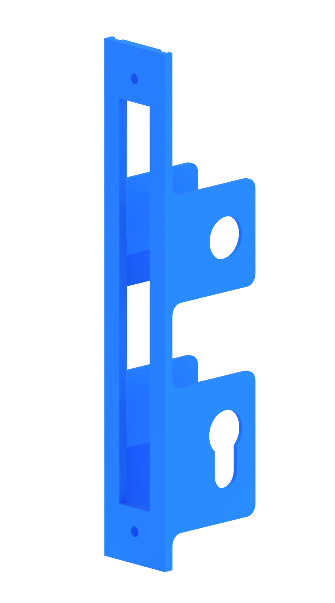 Montážna šablóna zámku, pre profil 70 x 35 mm, rozteč 92 mm