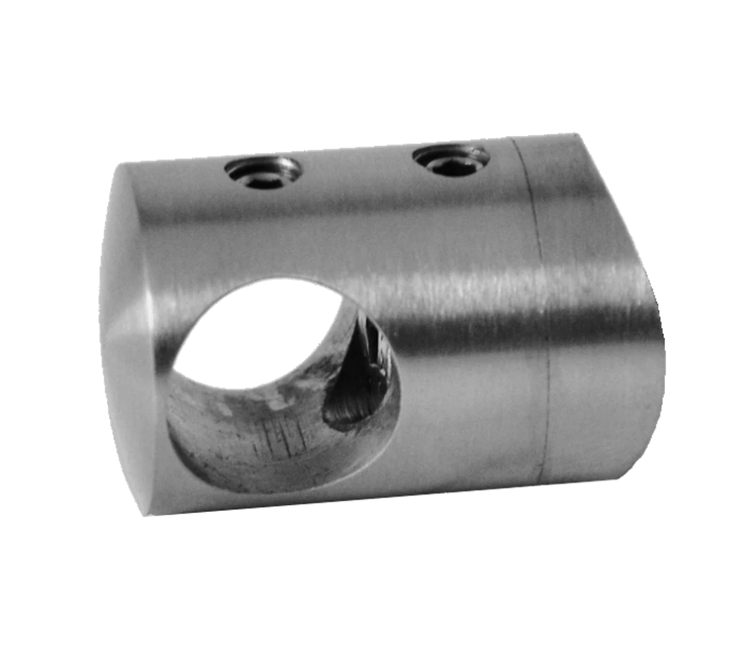 Držák tyče ø 14 mm na trubku ø 48,3 mm, broušená AISI 304