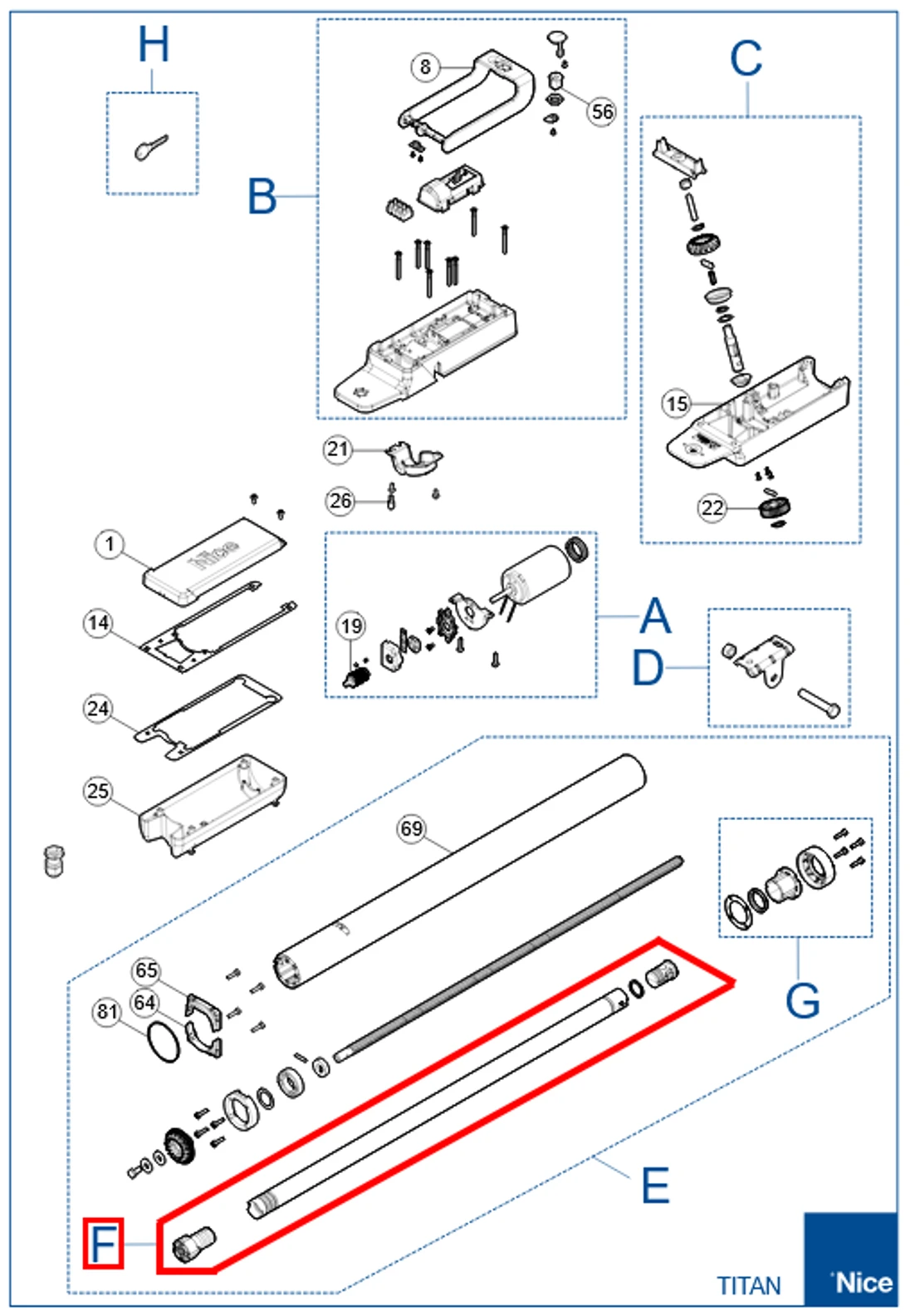 SPAMG226B00 Kit piestu pre pohon TTN3724
