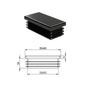 Krytka plastová 30 x 60 mm - slide 0