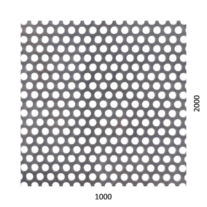 Dierovaný plech Fe t = 1,5 mm, otvor ø 6 mm, rozteč 9 mm - slide 0