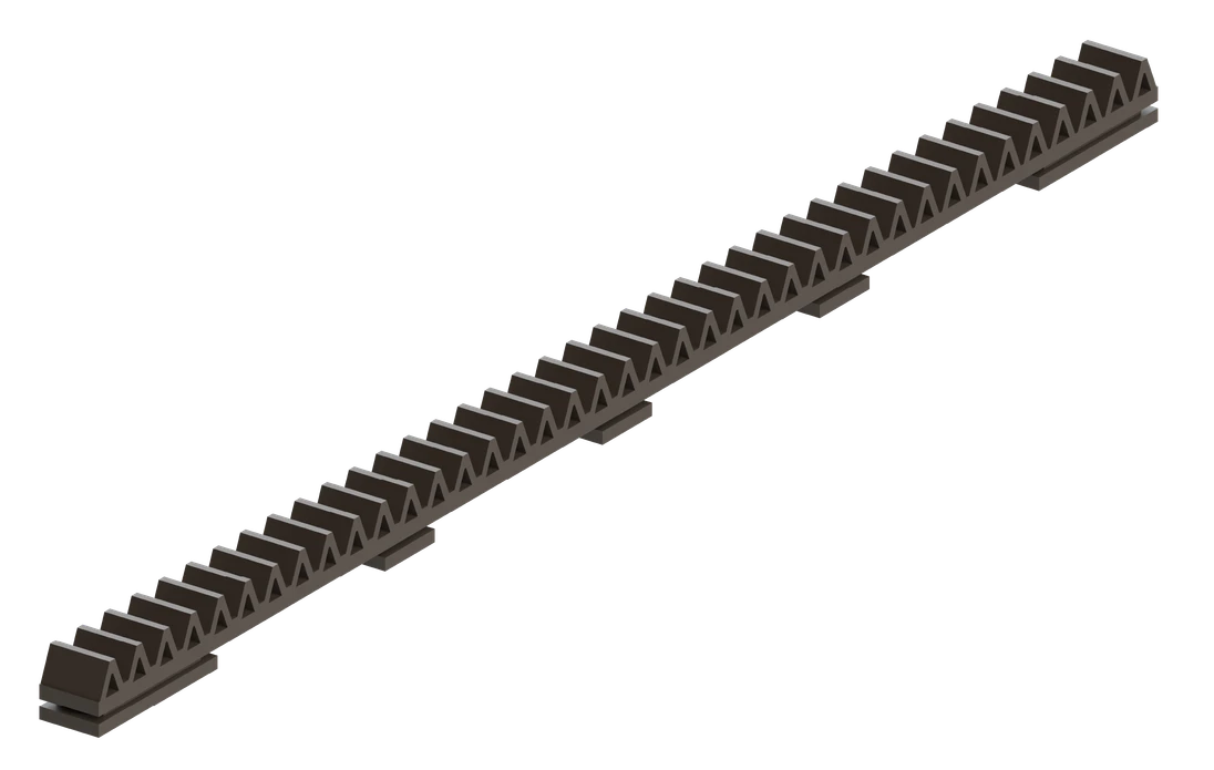 Hřeben nylonový vyztužený sklolaminátem, L = 500 mm