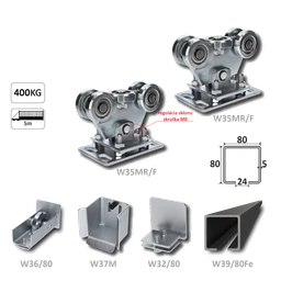 Samonos do 400 kg, profil 80 x 80 x 6000 mm, Fe