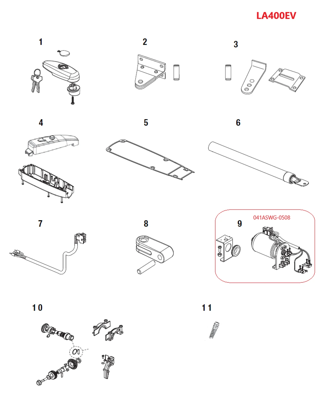041ASWG-0508 motor s konzolou