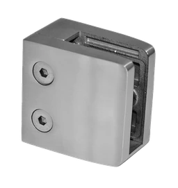 Svorka na jokel 40 x 40 mm, sklo 8 - 12,76 mm, AISI 304