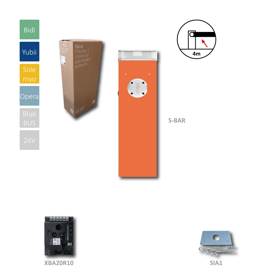 S4BAR automatická závora do 4 m