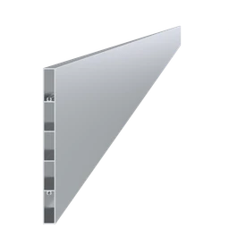 Poškodený profil 200 x 16 x 6000 mm, hliník bez úpravy