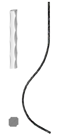 Tyč 12 x 12 mm, 900 x 210 mm