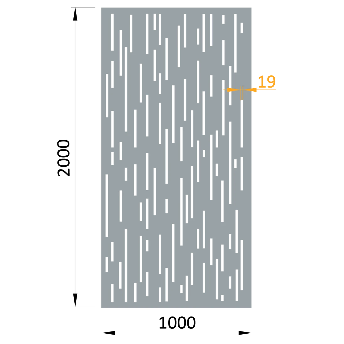 Hliníkový plech 1000 x 2000 x 3 mm, vzor 8312, bez úpravy