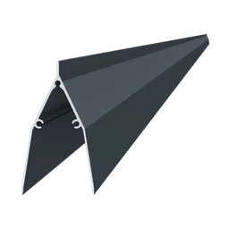 Al profil 86 x 46 x 2000 mm, lak se strukturou RAL 7016