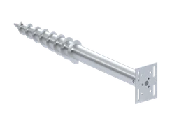 Zemný vrut, stavebná pätka, 190 x 140 mm, žiarový pozink