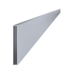 Poškozený hliníkový jekl 200x20x2 mm, L-6000 mm, hliník bez povrchové úpravy