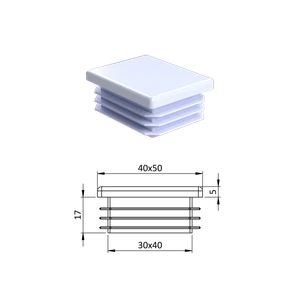 Krytka plastová 40 x 50 mm - slide 0