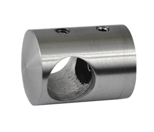 Držiak tyče ø 16 mm, plochý, brúsená nerez AISI 304 - slide 0