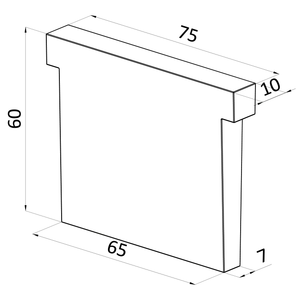 Klin plastový, sklo 16,76 mm k Al kotvícímu profilu - slide 1