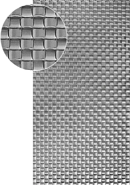 Plech 2000 x 1000 x 1,1 mm, bez úpravy, pletenina, 3D vzor