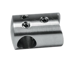 Držiak tyče ø 12 mm prechodný na trubku ø 42,4 mm, AISI 304