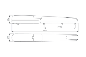 900KRAY2324KSD RAYKIT pre dvojkrídlovú bránu do 3 m/krídlo - slide 1