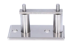 Úchyt pro boční kotvení sloupu na jokl, broušená AISI 304