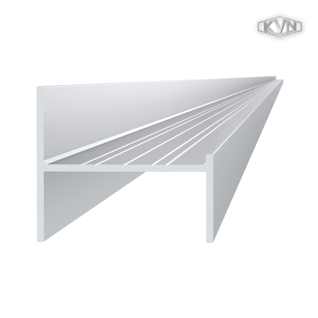 poškozený UT profil 50x44x6000mm, materiál EN AW-6060 T66, přírodní hliník bez povrchové úpravy, cena za KUS