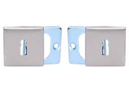 Štvorcová rozeta na dózickú vložku, brúsená AISI 304