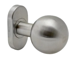 Koule s oválnou rozetou, otočná, pravá, broušená AISI304