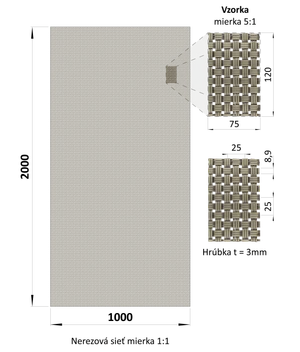Dekorativní síť, materiál nerez AISI 304 - slide 1