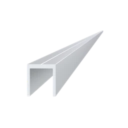U profil 20,5 x 22 x 6000 mm, hliník, bez povrchové úpravy