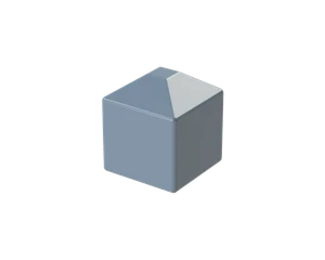 Vonkajšia krytka 15 x 15 mm, plastová PE - slide 1