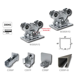 PICCOLO samonos do 200 kg/4,5 m, profil 67 x 67 x 3 mm - slide 0