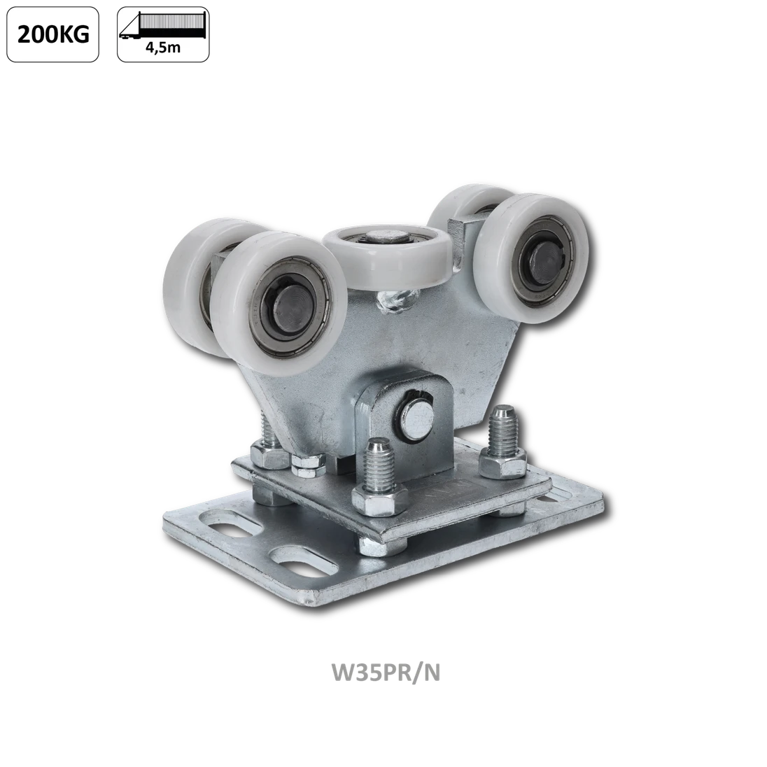 Vozík do 200 kg, nastaviteľný, profil 70 x 70 mm