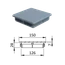 Krytka plastová 150 x 150 mm, šedá