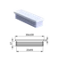 Krytka plastová 30 x 100 mm