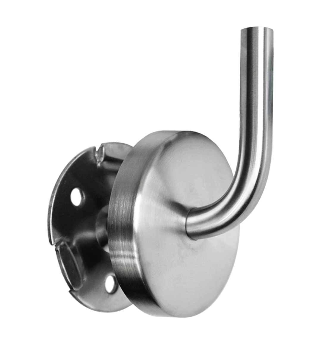 Držák madla na stěnu s krytkou, broušená nerez AISI 304